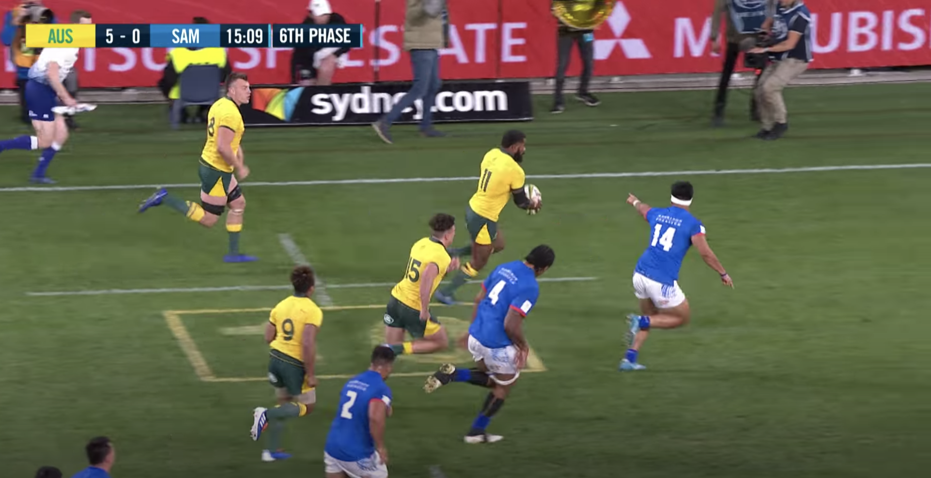 Wallabies v Manu Samoa International Test | PacificAus Sports